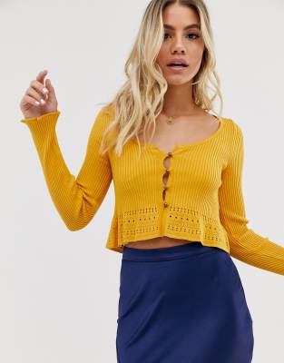 asos crop cardigan