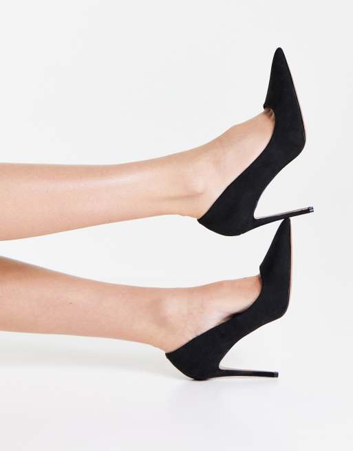ASOS DESIGN - Pointure large - Penza - Escarpins à talon haut et bout pointu - Noir, 4 de 4