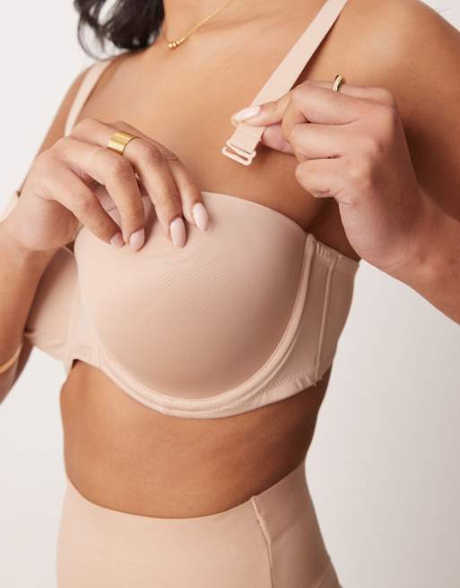 ASOS DESIGN - Poitrines généreuses - Soutien-gorge multipositions avec armatures et bonnets moulés - Beige, 2 de 4