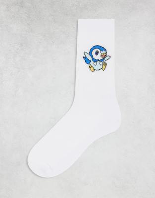 ASOS DESIGN Pokmon baby Piplup socks in white