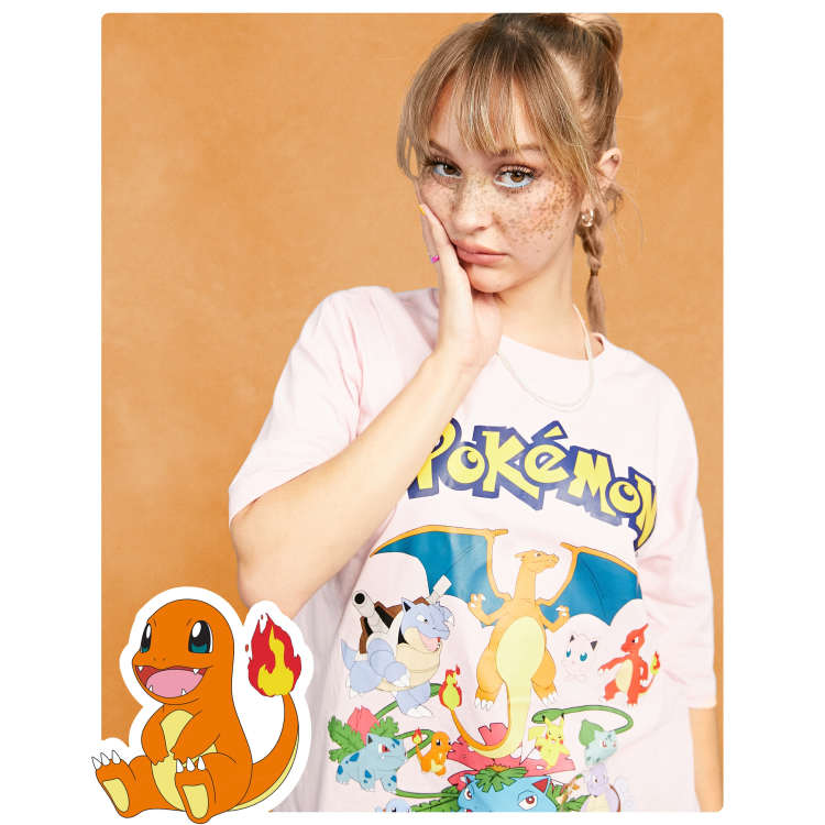 Pink pokemon hot sale shirt