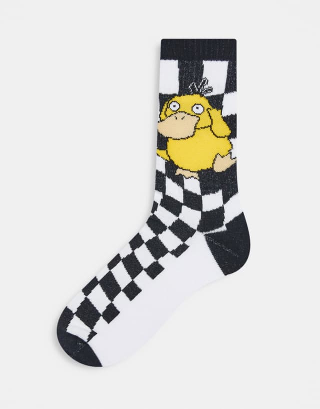 ASOS DESIGN Pokemon sport socks with Psyduck design