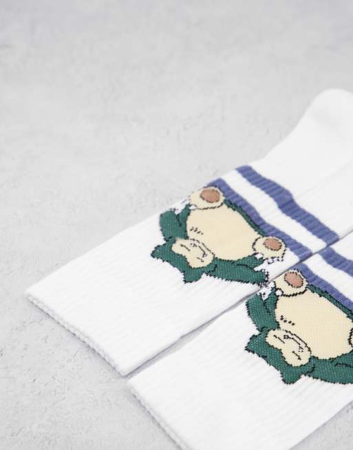 ASOS DESIGN Pokemon sports socks with Snorlax design | ASOS