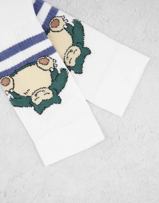 ASOS DESIGN Pokemon sports socks with Snorlax design | ASOS