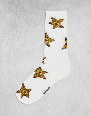 ASOS DESIGN Pokmon Starmie socks in white