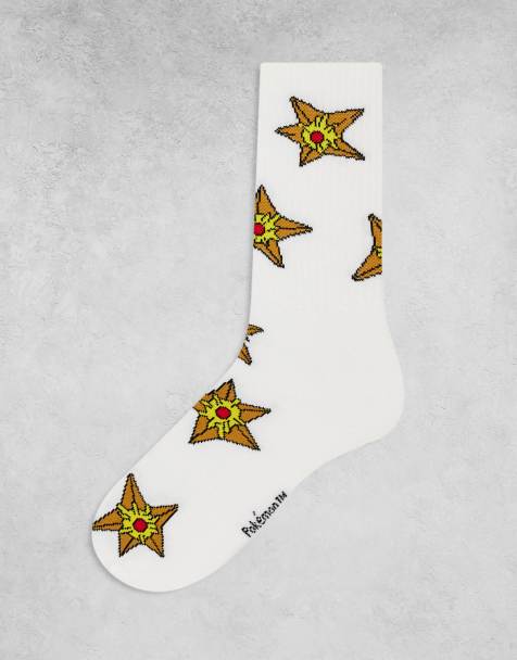 ASOS DESIGN Pokémon Starmie socks in white - view 1