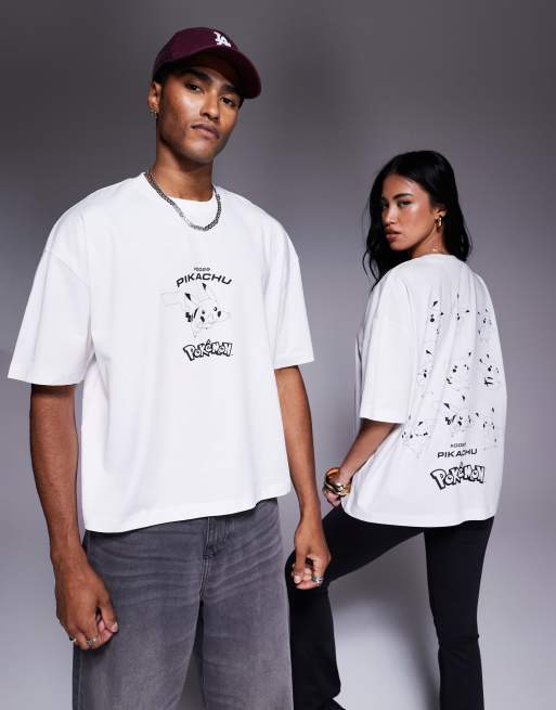 ASOS DESIGN Pokemon unisex oversized t-shirt with Pikachu prints