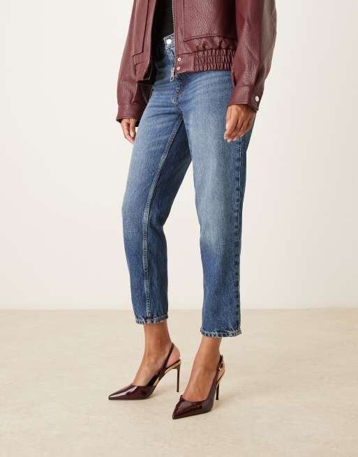 ASOS DESIGN – Polar D'Orsay – Slingback-Schuhe in Burgunderrot mit hohem Absatz, 2 von 4