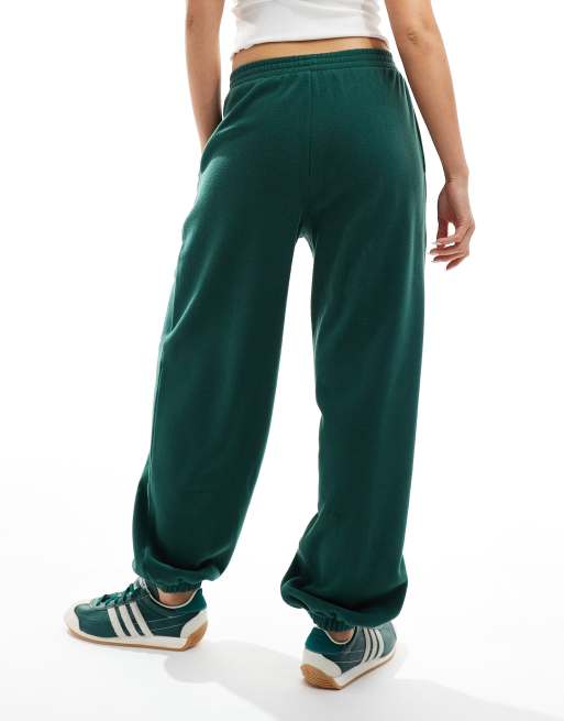 ASOS DESIGN polar fleece pants in forest green - part of a set, 3 of 5