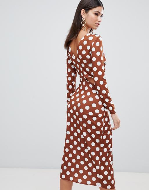 Asos red polka dot on sale dress