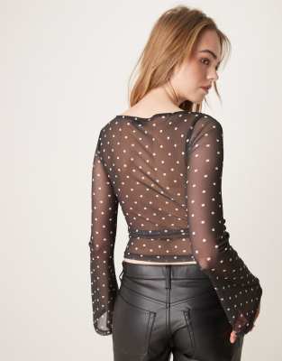 Y2K Heavenly Angels Sheer Top - Litlookz Studio