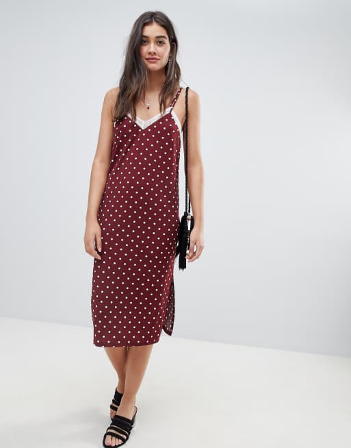 polka dot slip