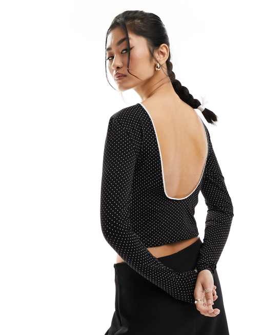 Asos polka store dot top