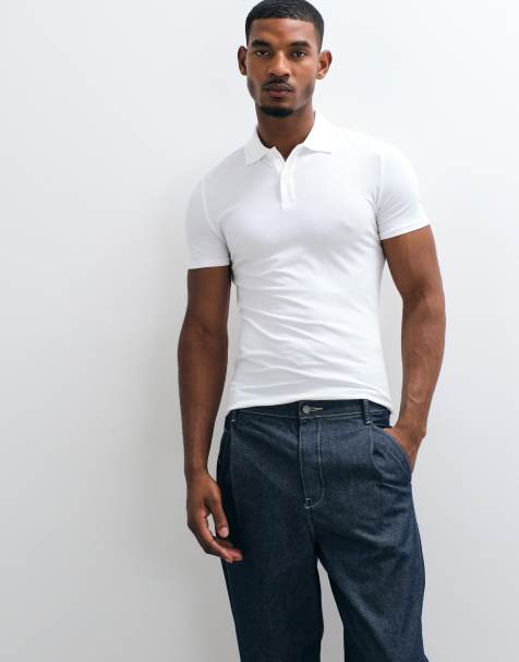 ASOS DESIGN - Polo basic attillata bianca - view 1