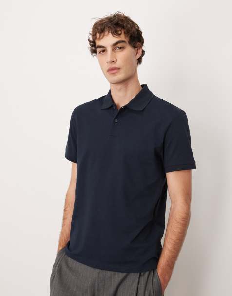 ASOS DESIGN - Polo basique en piqué - Bleu marine - view 1