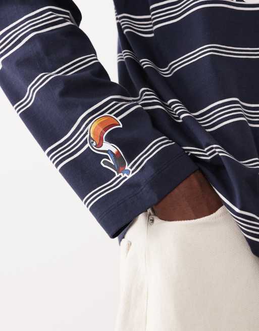 ASOS DESIGN - Polo décontracté à imprimé Guinness - Bleu marine, 5 de 5