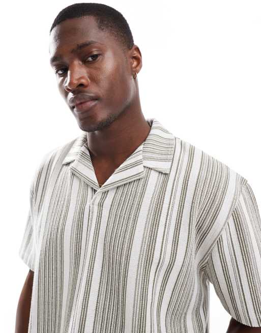 ASOS DESIGN - Polo décontracté rayé avec col à revers