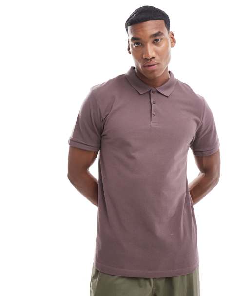 ASOS DESIGN - Polo en piqué - Marron - view 1