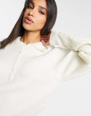 polo collared sweater