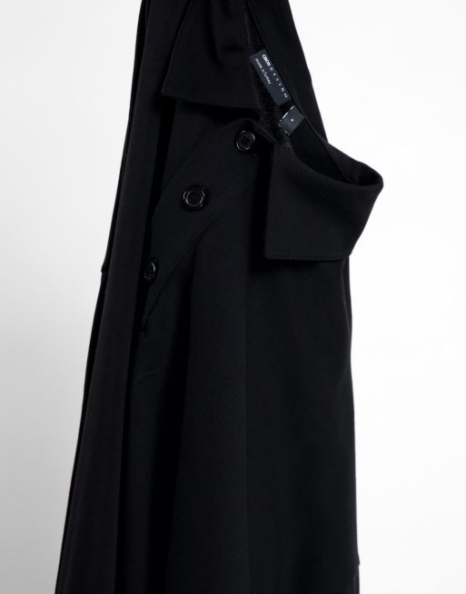 ASOS DESIGN - Polo manches longues oversize - Noir, 2 de 4