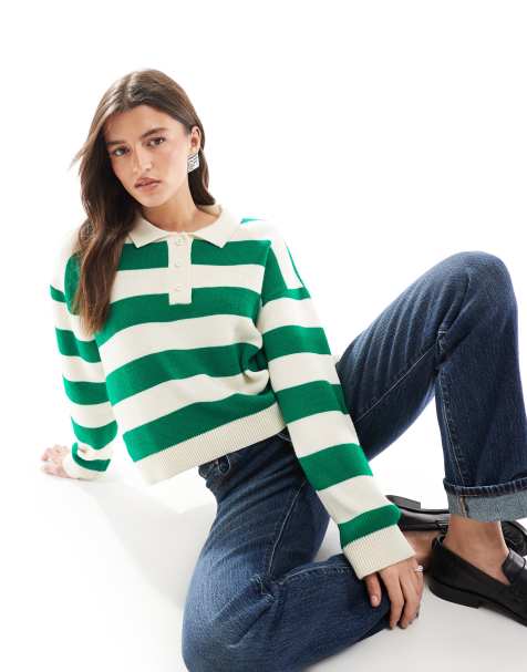 ASOS DESIGN - Polo structuré en maille à rayures - view 1