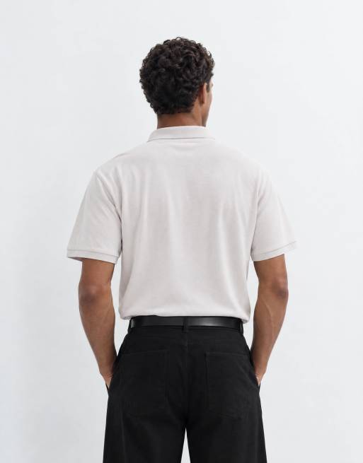 ASOS DESIGN Polohemd aus beigem Piqué, 9 von 9