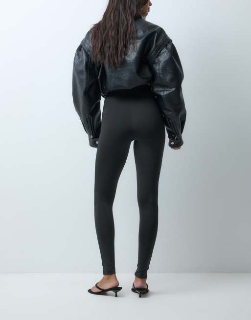 ASOS DESIGN polyamide super high waist legging in black, 5 of 5