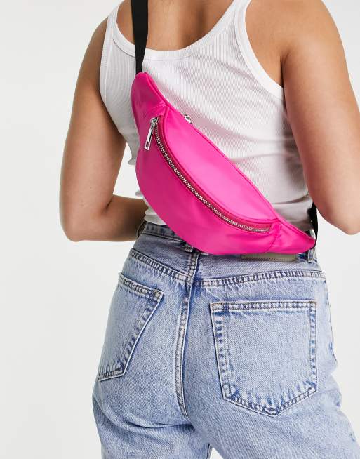 Pink neon cheap bum bag