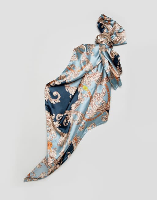 Chain print scarf store designer