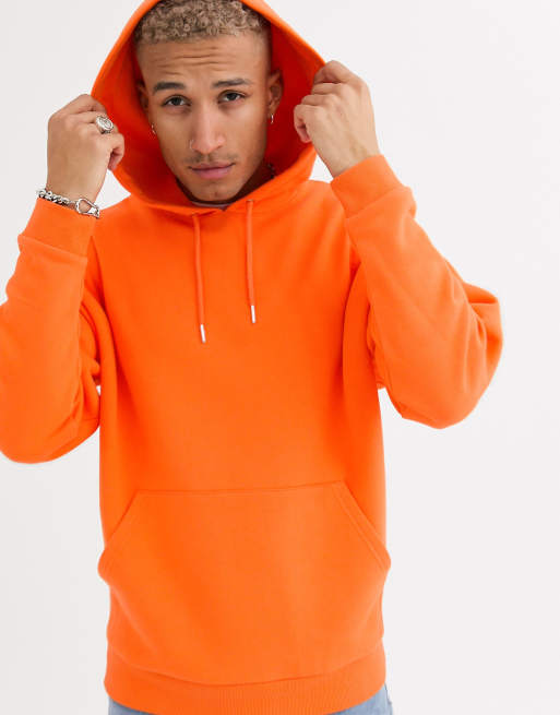ASOS DESIGN – Pomarańczowa bluza z kapturem o kroju oversize