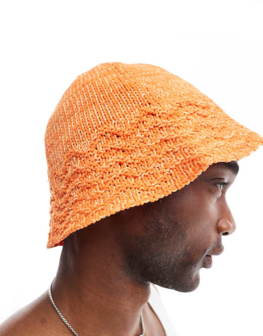 ASOS DESIGN – Pomarańczowy dzianinowy kapelusz typu bucket, 2 z 4