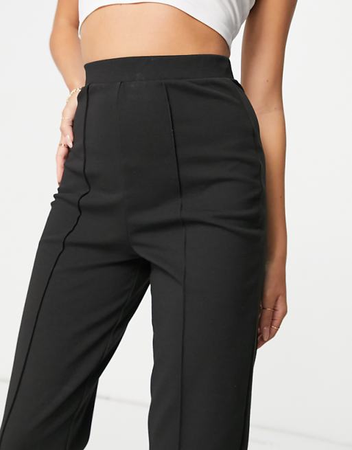 ASOS DESIGN ponte pintuck peg pants | ASOS