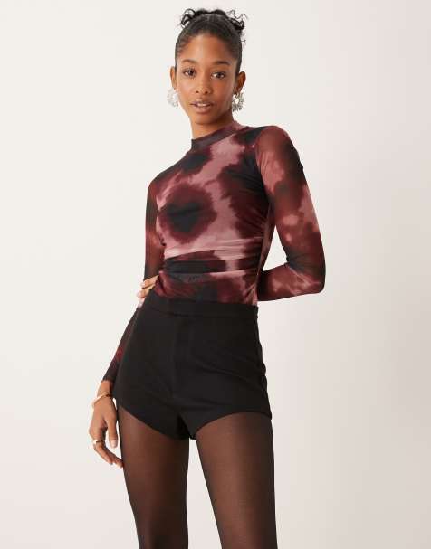 ASOS DESIGN ponte smart hotpant shorts in black - view 1