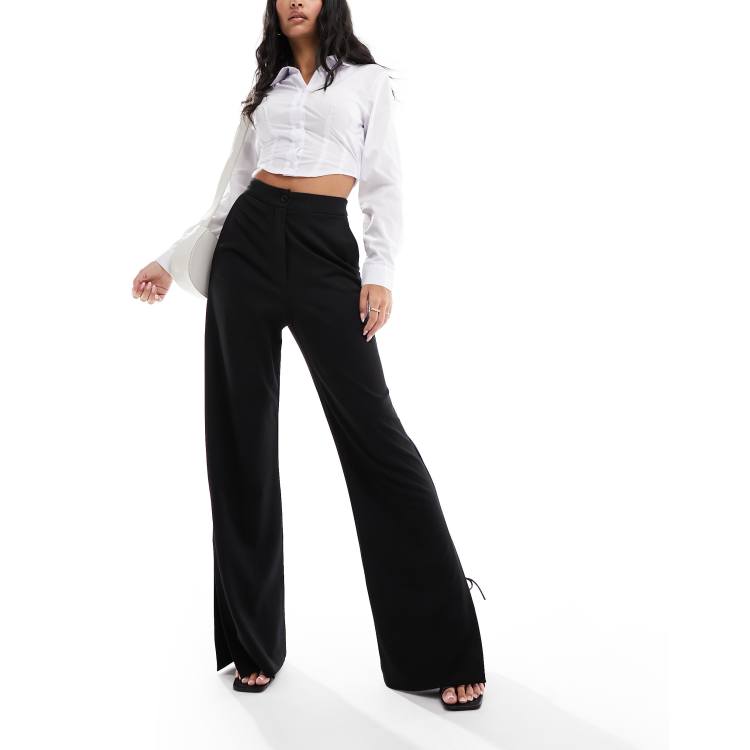 Ponte Knit Wide Leg Pant in Black – Sseko Designs