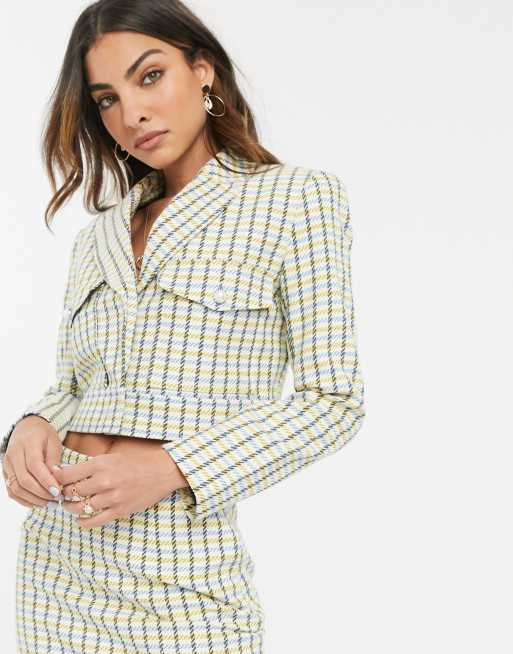 ASOS DESIGN – Pop – Karierter Bouclé-Anzug, 2 von 3