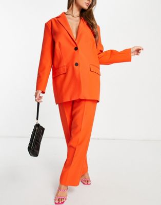 ASOS DESIGN - Pop - Pantalon de costume - Orange vif | ASOS