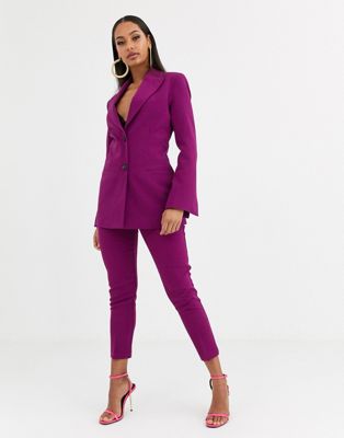 ASOS DESIGN pop suit blazer in purple 