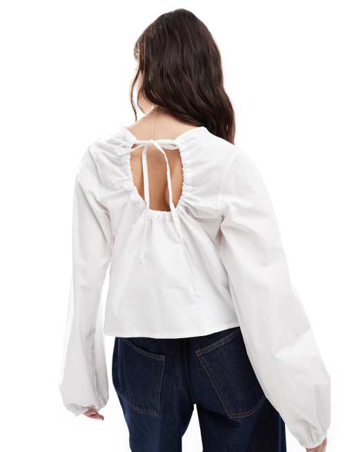 Asos long sleeve blouse on sale