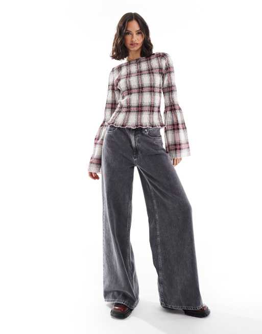 Asos shirred top sales