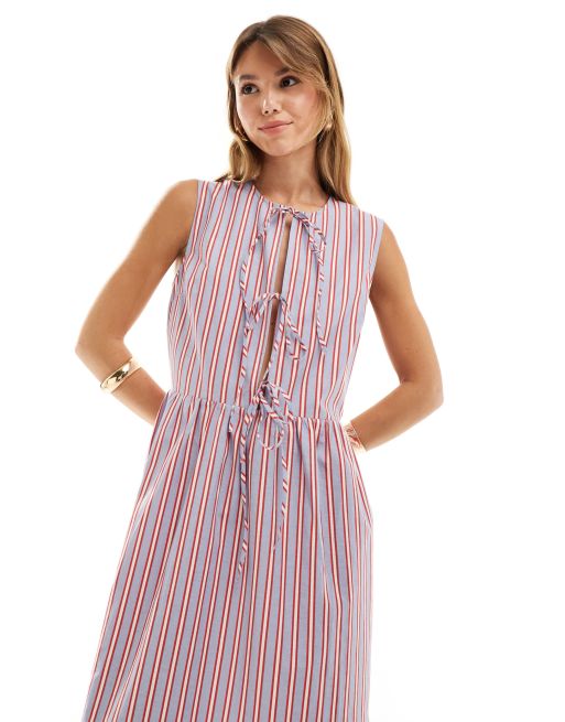 Asos tie front dress online