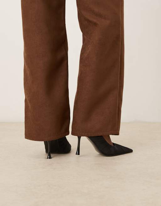 ASOS DESIGN – Poppet – Hohe Pumps in Schwarz mit Raffung, 4 von 4