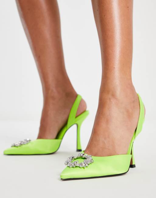 Asos lime store green shoes