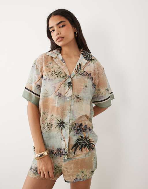 ASOS DESIGN - Poppy - Oversized strandoverhemd van doorschijnend katoen, 3 van 3