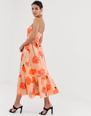 asos midi day dress