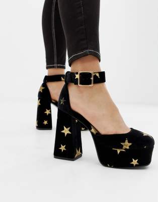 ASOS DESIGN Porcelain Plateau High Heels ASOS