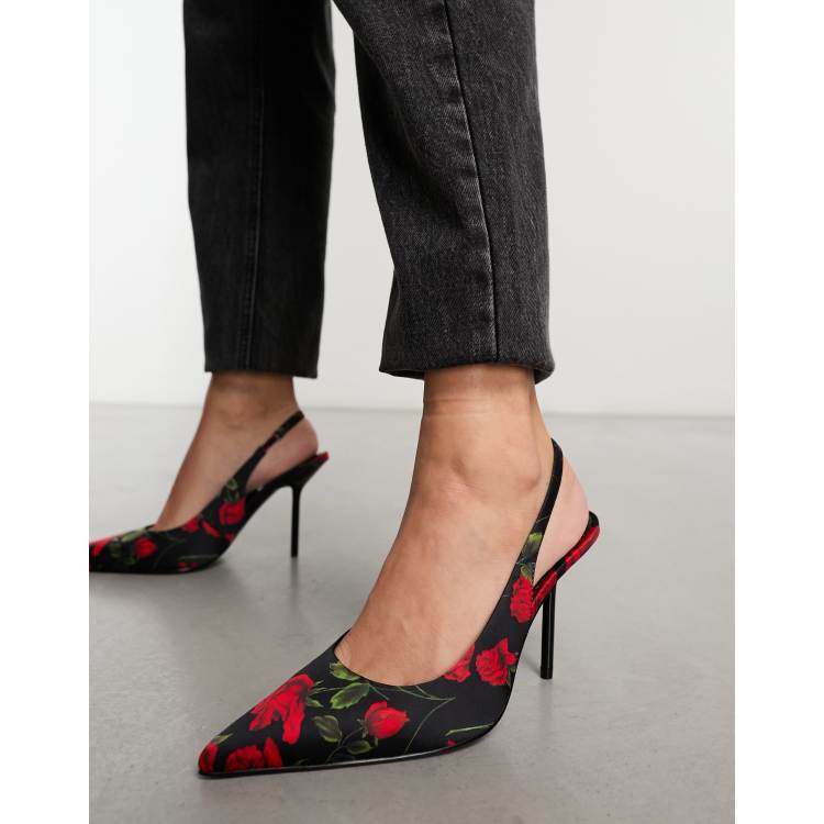 Asos red 2024 high heels