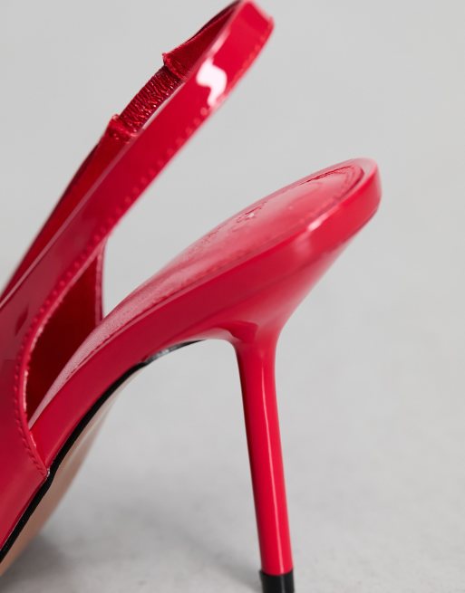 Asos red high store heels