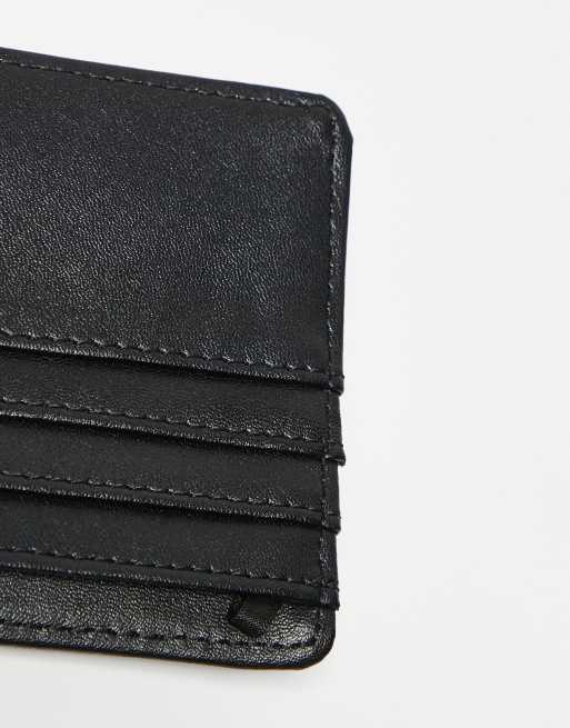 ASOS DESIGN - Portafoglio nero in pelle martellata, 2 di 3