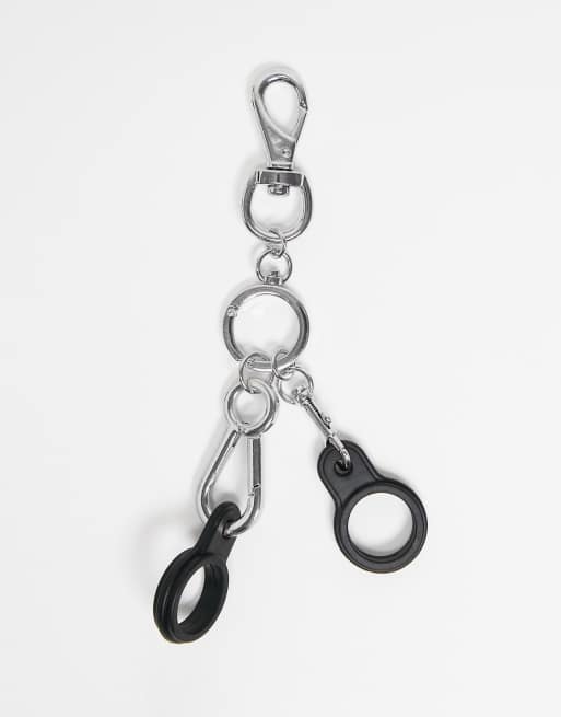 ASOS DESIGN - Porte-clés avec passants - Argenté