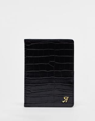Porte-Passeport Avec Étiquette Bagage PATIKIL - Housse PU, Initiale Personnalisable, Pour Voyage, Cadeau Femme